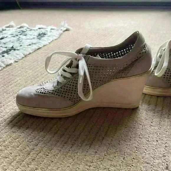 Platform Leather Sneaker Shoe high platform sneaker shoe size 38 EUR. - Picture 6 of 15